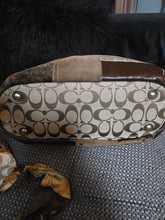 Load image into Gallery viewer, Preloved patchwork Coach bag bundle.  Wallet and thin scraf included
