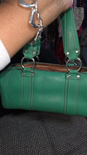 Load image into Gallery viewer, Preloved Green MCM shoulder bag
