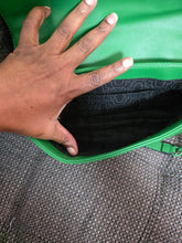 Load image into Gallery viewer, Preloved Green True Religion shoulder bag
