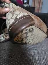 Load image into Gallery viewer, Preloved patchwork Coach bag bundle.  Wallet and thin scraf included
