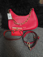 Load image into Gallery viewer, NWT Michael Kors Red Purse and lanyard set
