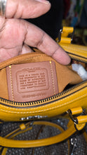 Load image into Gallery viewer, Medium Coach Preloved Mustard( not official color name)
