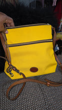 Load image into Gallery viewer, Preloved Yellow Dooney and Bourke shoulder bag
